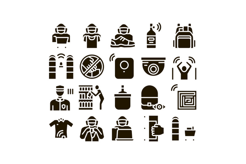 shoplifting-collection-elements-icons-set-vector