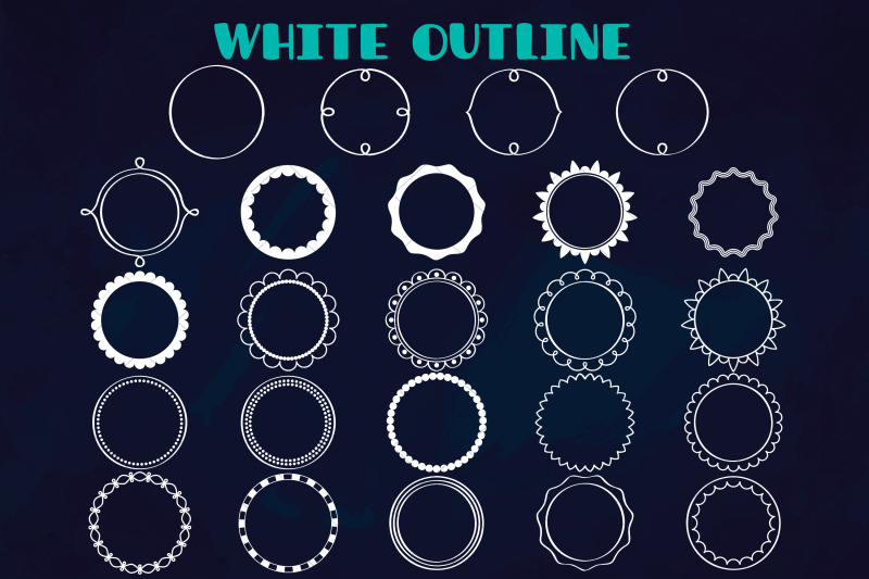 white-round-frames-hand-drawn-circle-border-amp-decorative-label