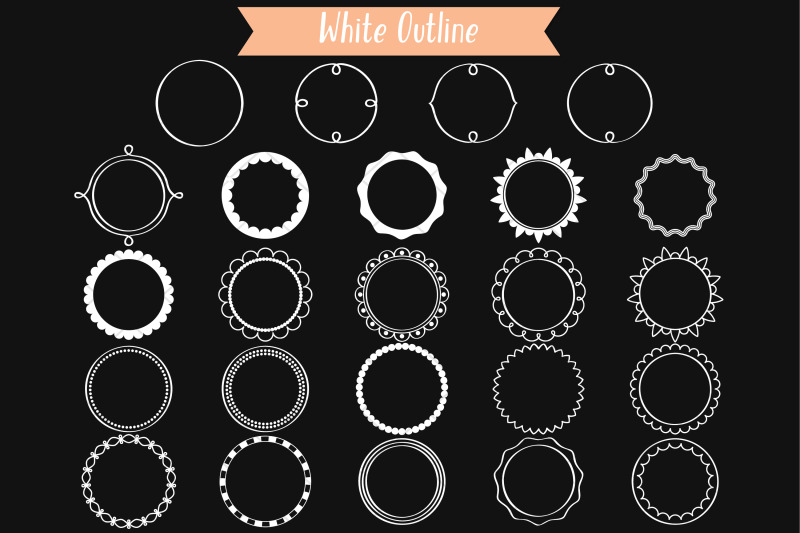 white-round-frames-hand-drawn-circle-border-amp-decorative-label