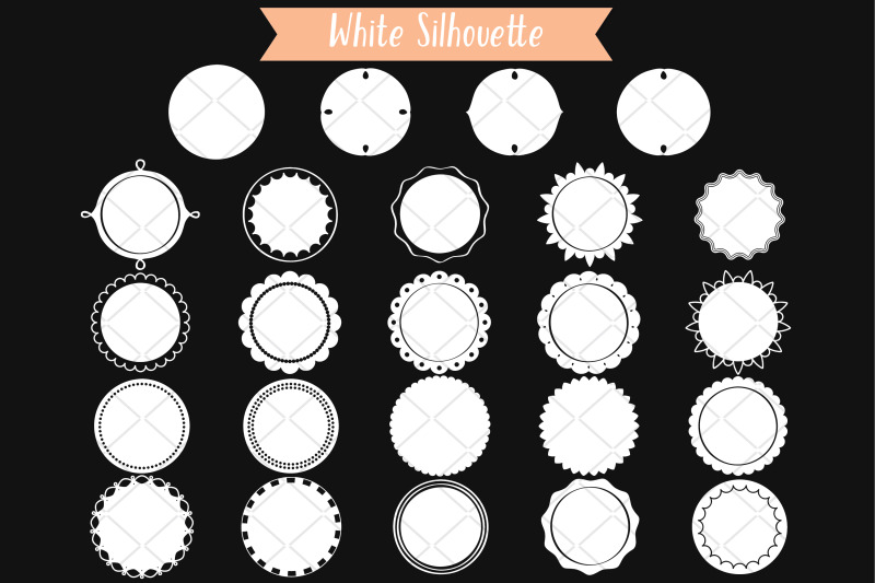 white-round-frames-hand-drawn-circle-border-amp-decorative-label