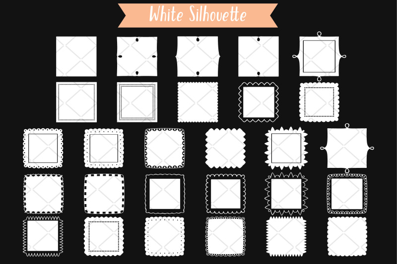 white-square-frames-hand-drawn-border-amp-decorative-label