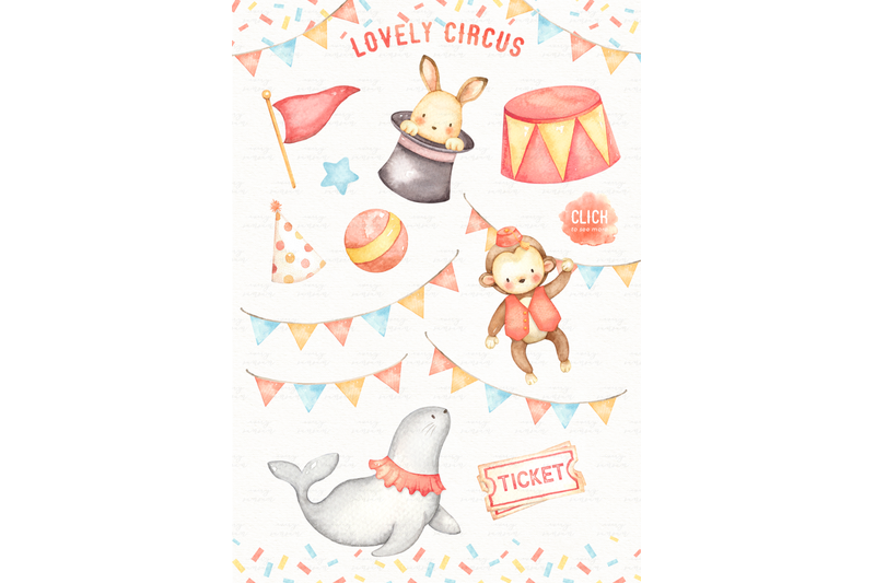 lovely-circus-watercolor-clip-arts