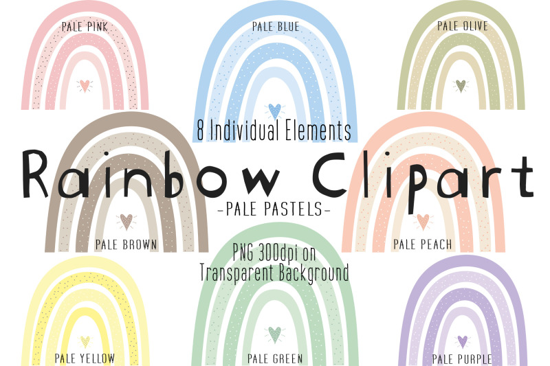 pastel-boho-rainbows-clipart-cute-baby-nursery-png