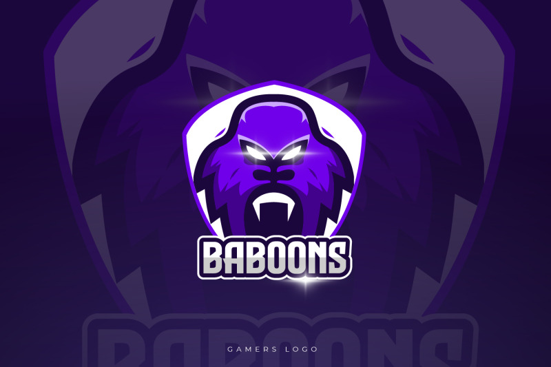baboons-mascot-and-esport-logo