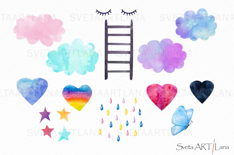 cute-watercolor-and-gold-rainbow