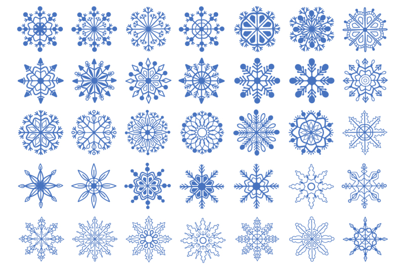 christmas-fantasy-set-of-snowflakes