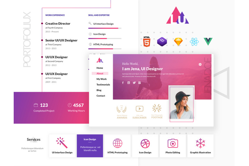 portfoliux-online-cv-template