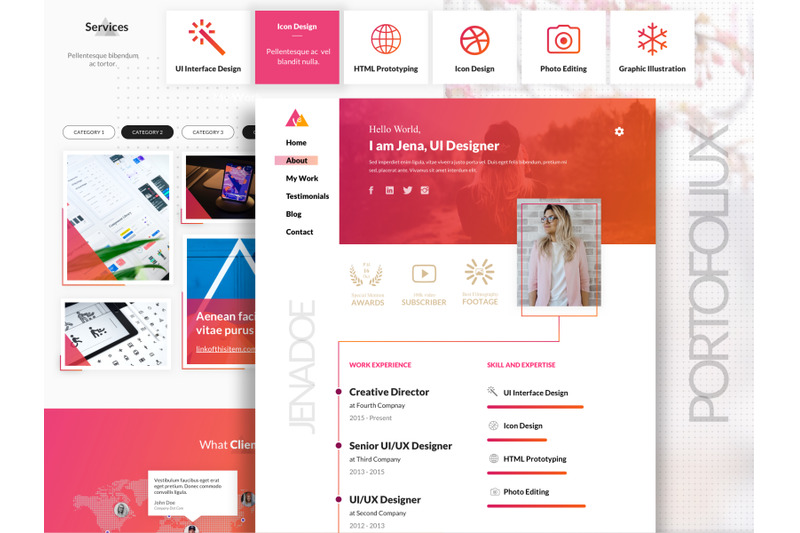 portfoliux-online-cv-template