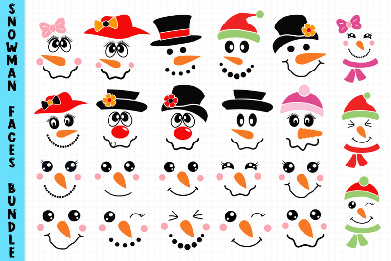 snowman-faces-bundle