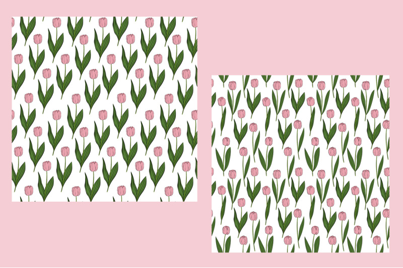 tulips-pattern-vector-tulips-flower-pattern-vector