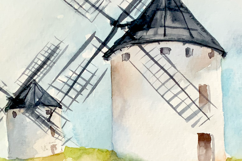 watercolor-old-windmills-clip-art-and-print