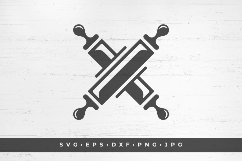 two-crossed-rolling-pins-icon-isolated-on-white-background-vector-illu
