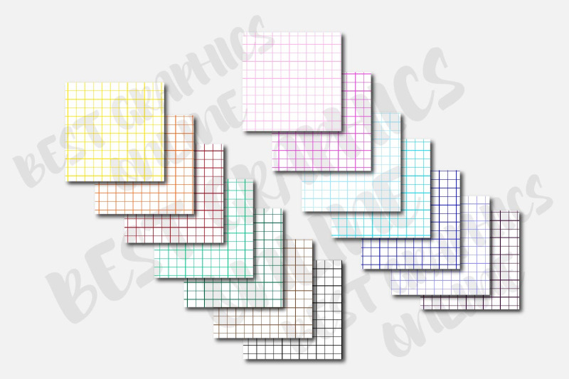 100-grid-digital-papers-lines-stripes