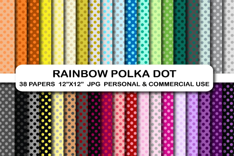 rainbow-polka-dot-digital-pattern-papers