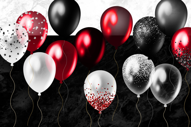 red-black-and-white-balloons-clipart