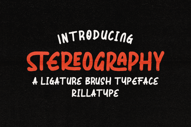 stereography-ligature-brush-typeface