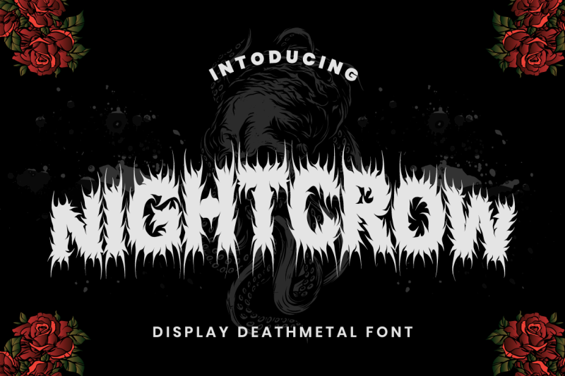 nightcrow-deathmetal-font