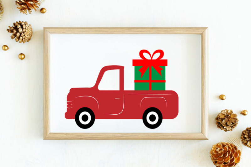 christmas-svg-gift-box-and-red-truck-svg