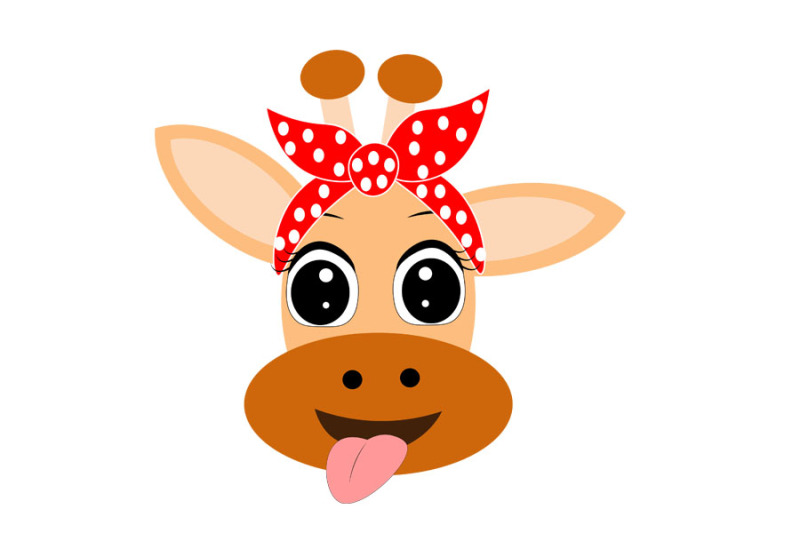 cute-giraffe-svg-animal-face-with-red-bandana-svg-file-design-clip