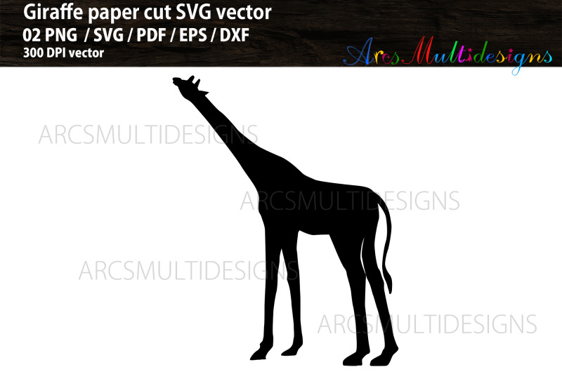 giraffe-paper-cut-out-svg