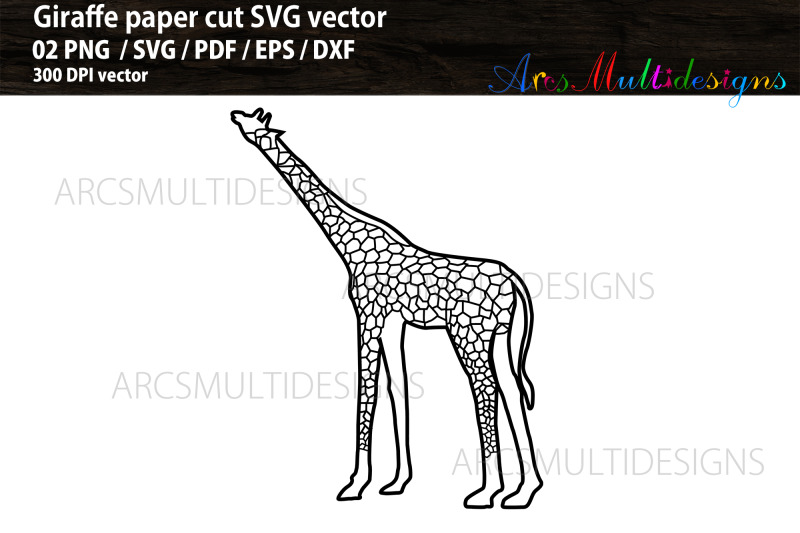 giraffe-paper-cut-out-svg