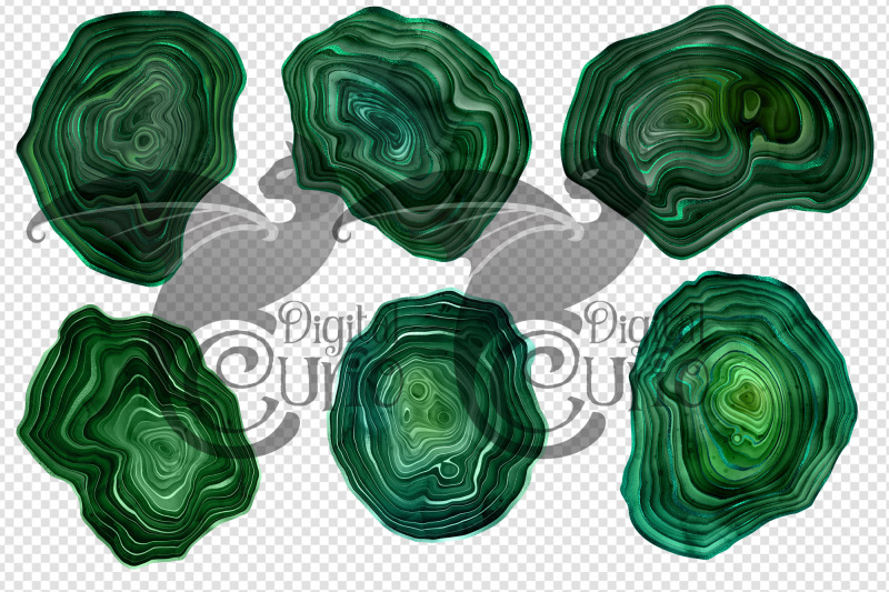 watercolor-emerald-agate-clip-art