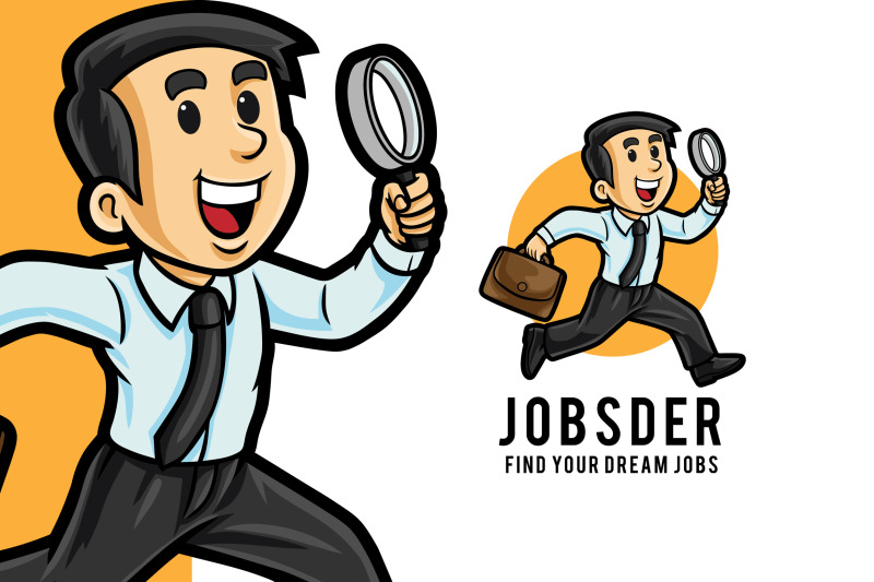 job-seeker-logo-mascot-template