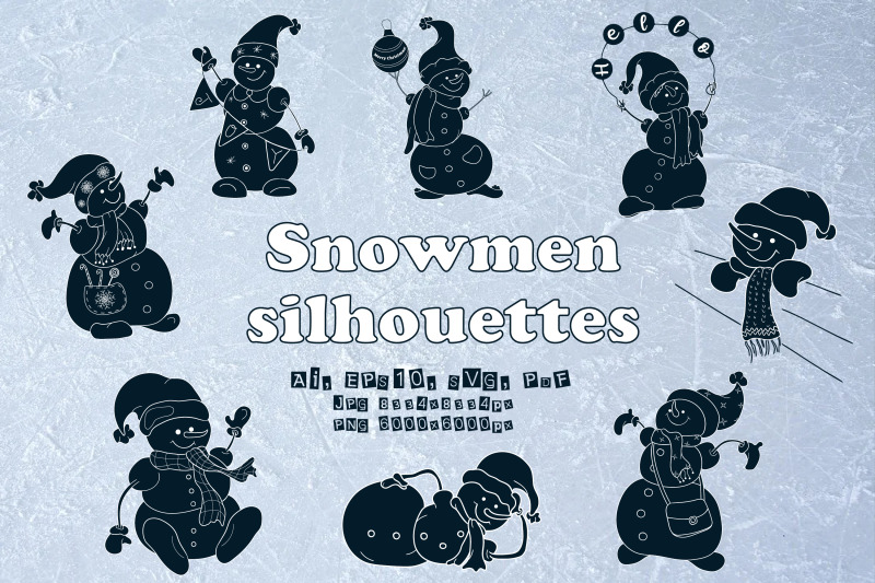 snowmen-silhouettes