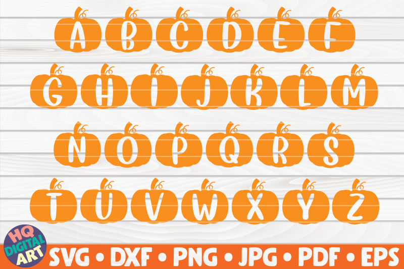 pumpkin-alphabet-svg-solid-font-letters