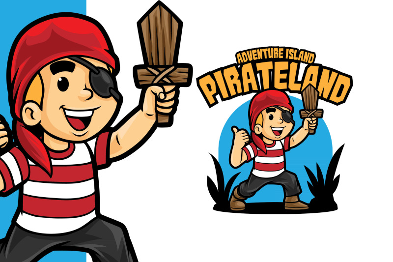 pirate-land-adventure-logo-template