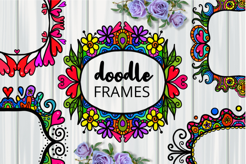 decorative-folk-art-doodle-border-frames