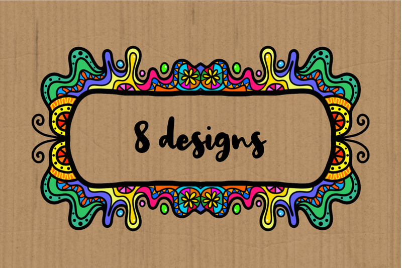 decorative-folk-art-doodle-border-frames