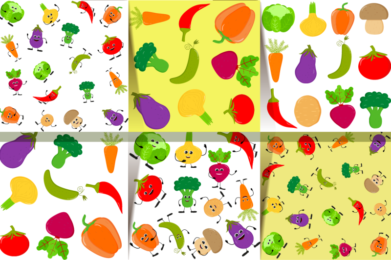 vegetable-patterns-vegetable-digital-paper