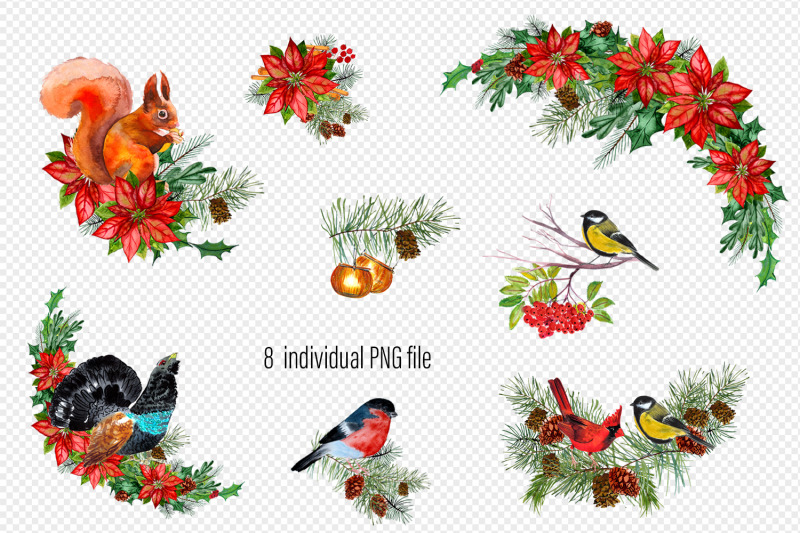 watercolor-christmas-digital-arrangements