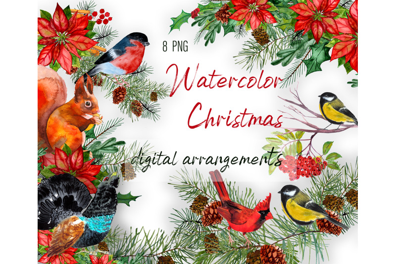 watercolor-christmas-digital-arrangements