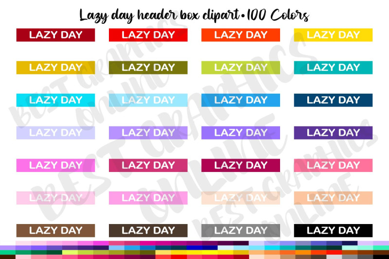 100-lazy-day-header-planner-box-clipart