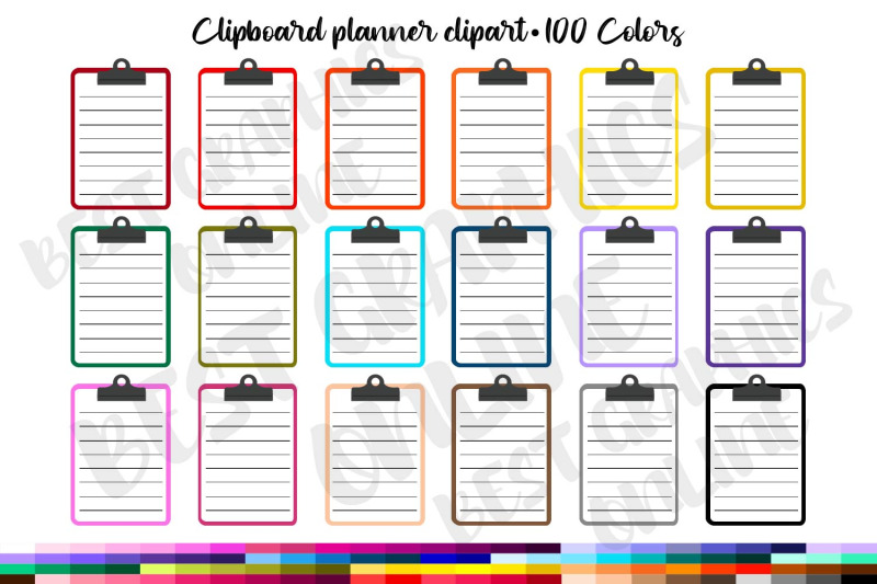 100-lined-clipboard-planner-sticker-clipart