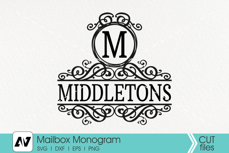 mailbox-monogram-svg-mailbox-svg-flourish-monogram-svg