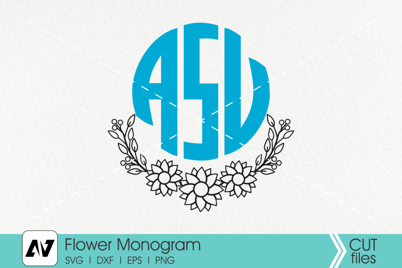 sunflower-monogram-svg-flower-monogram-svg-sunflower-clip-art