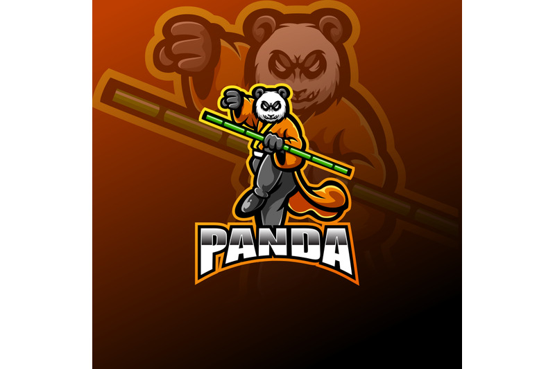 panda-esport-mascot-logo-design