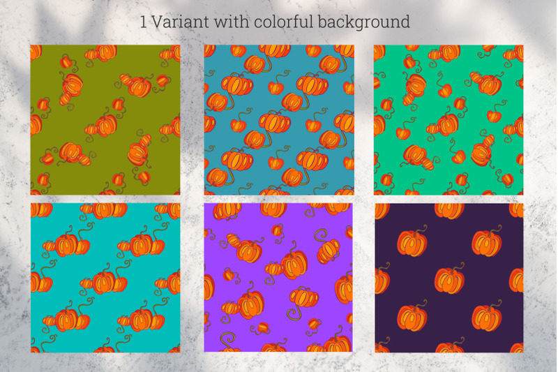 pumpkins-seamless-patterns