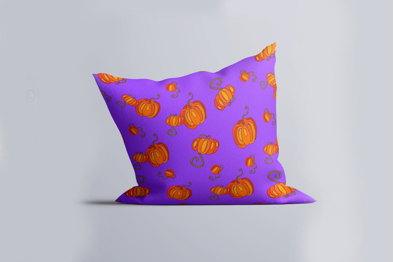 pumpkins-seamless-patterns