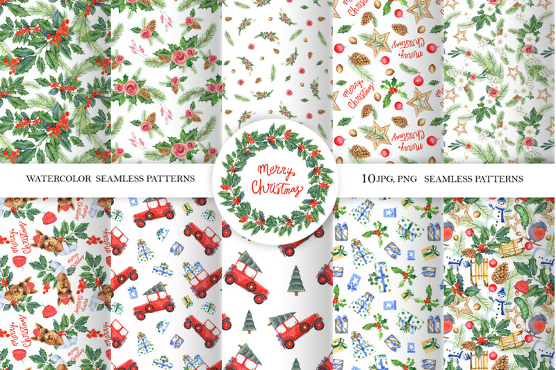 christmas-seamless-patterns