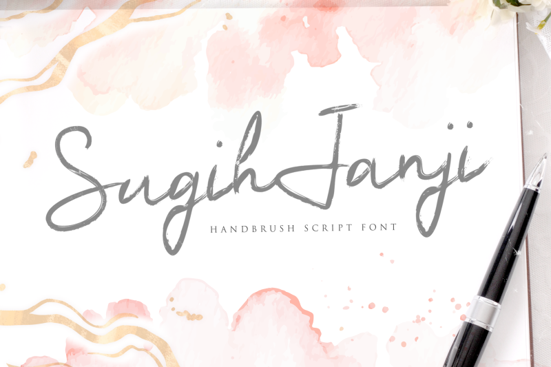 sugih-janji-handbrush-script-font