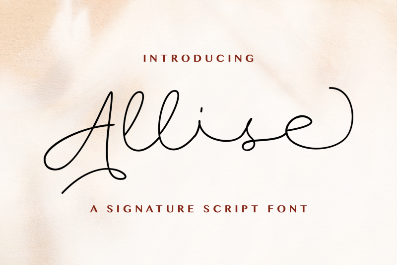 allise-signature-script-font