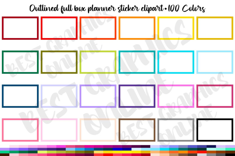 100-colors-outlined-half-box-planner-clipart-set