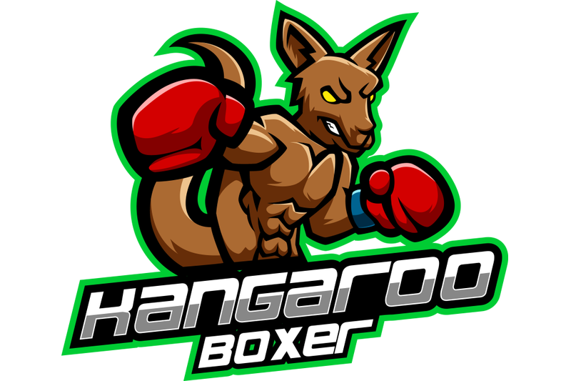 kangoroo-boxing-esport-mascot-logo-design