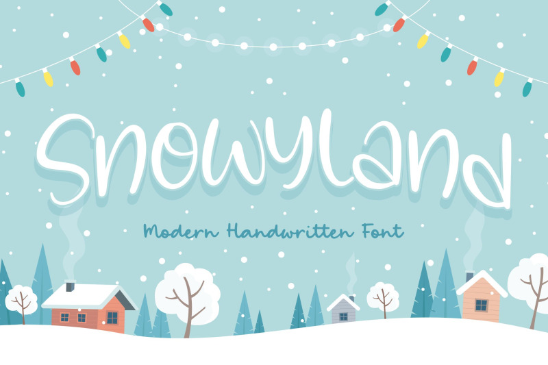 snowyland-modern-handwritten-font