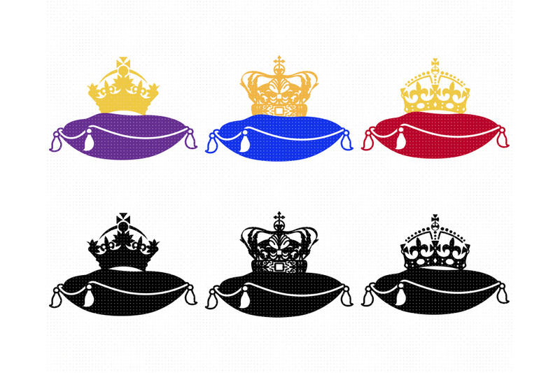 crown-on-a-pillow-svg-png-dxf-clipart-eps-vector