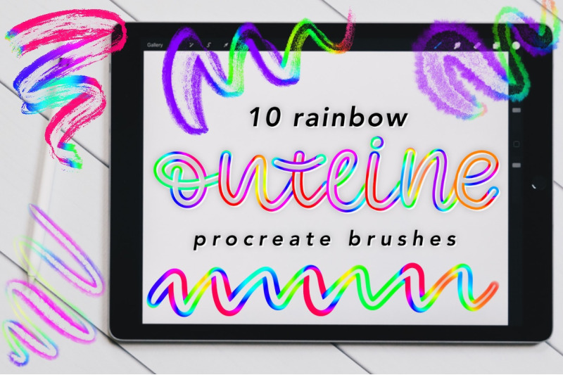 rainbow-outline-brushes-for-procreate